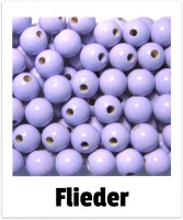 Holzperlen 12mm flieder